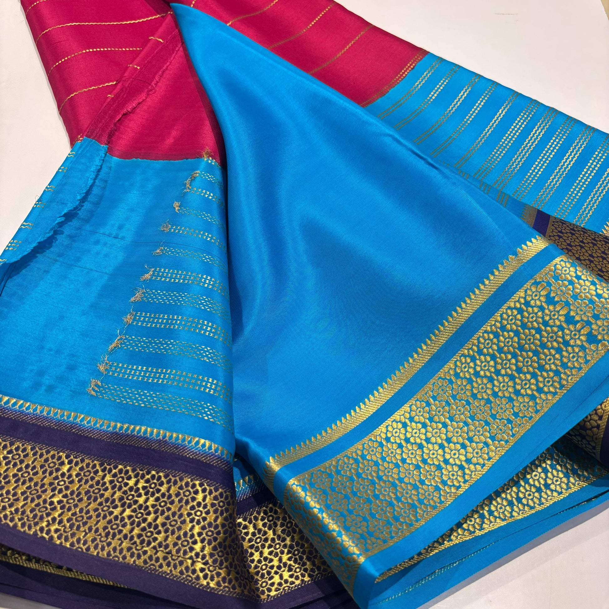 3D Mysore Silk Saree