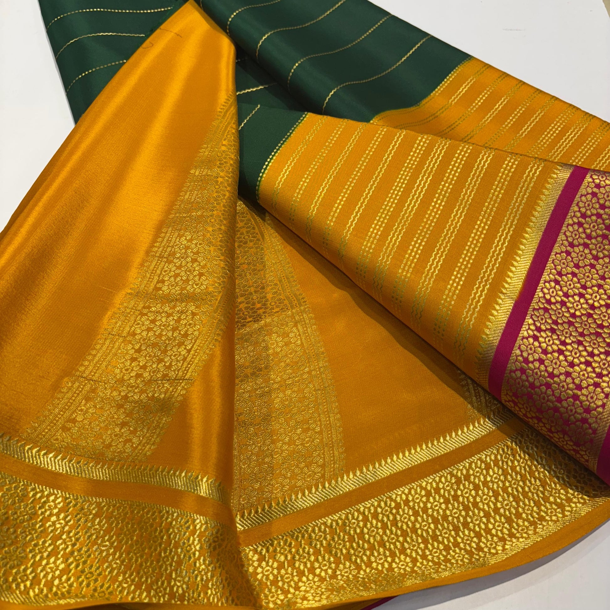 3D Mysore Silk Saree