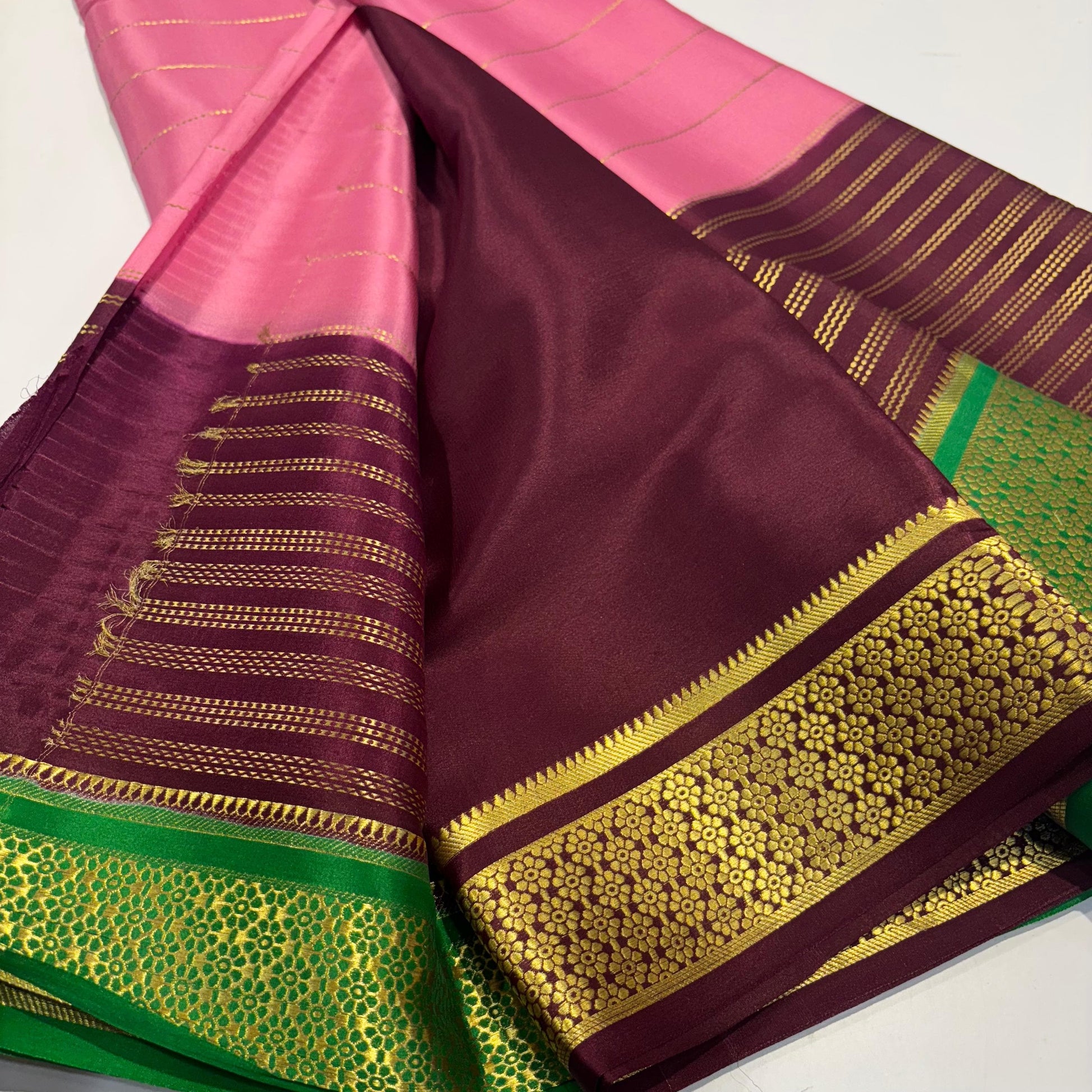 3D Mysore Silk Saree