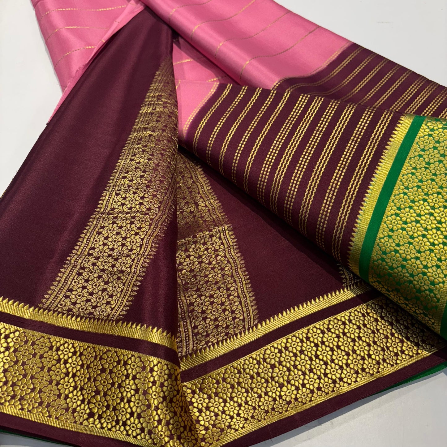 3D Mysore Silk Saree