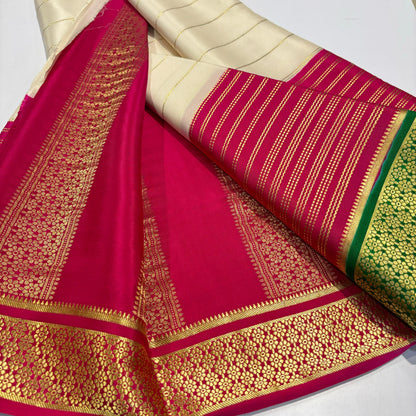 3D Mysore Silk Saree