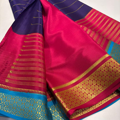 3D Mysore Silk Saree