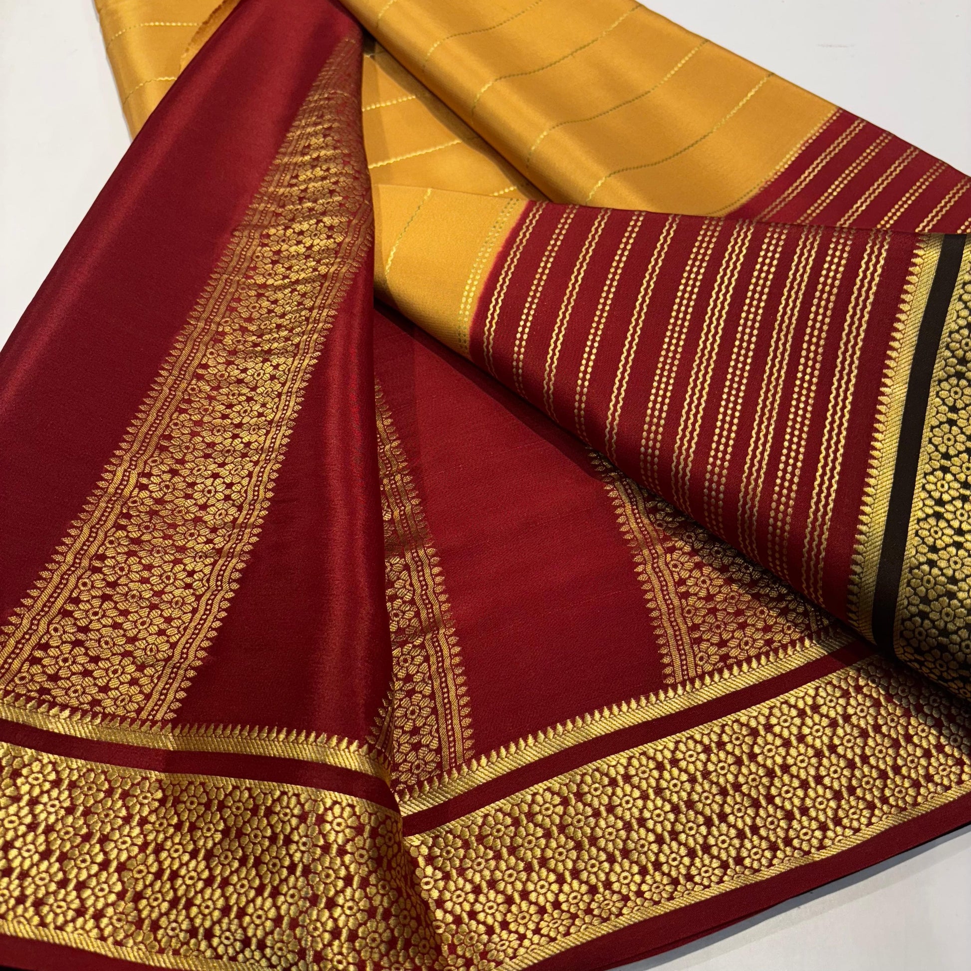 3D Mysore Silk Saree