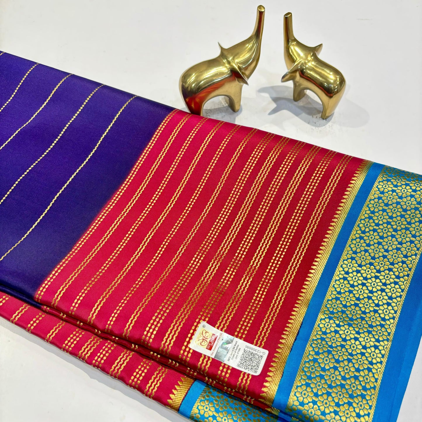 3D Mysore Silk Saree