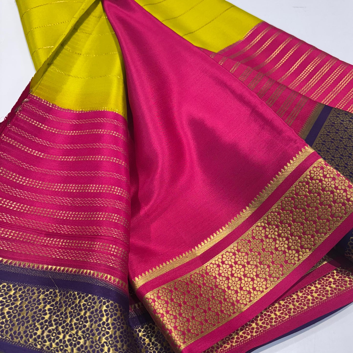 3D Mysore Silk Saree