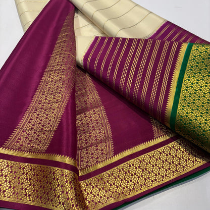 3D Mysore Silk Saree