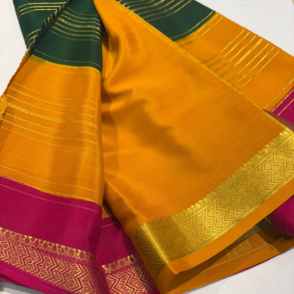 3D Mysore Silk Saree