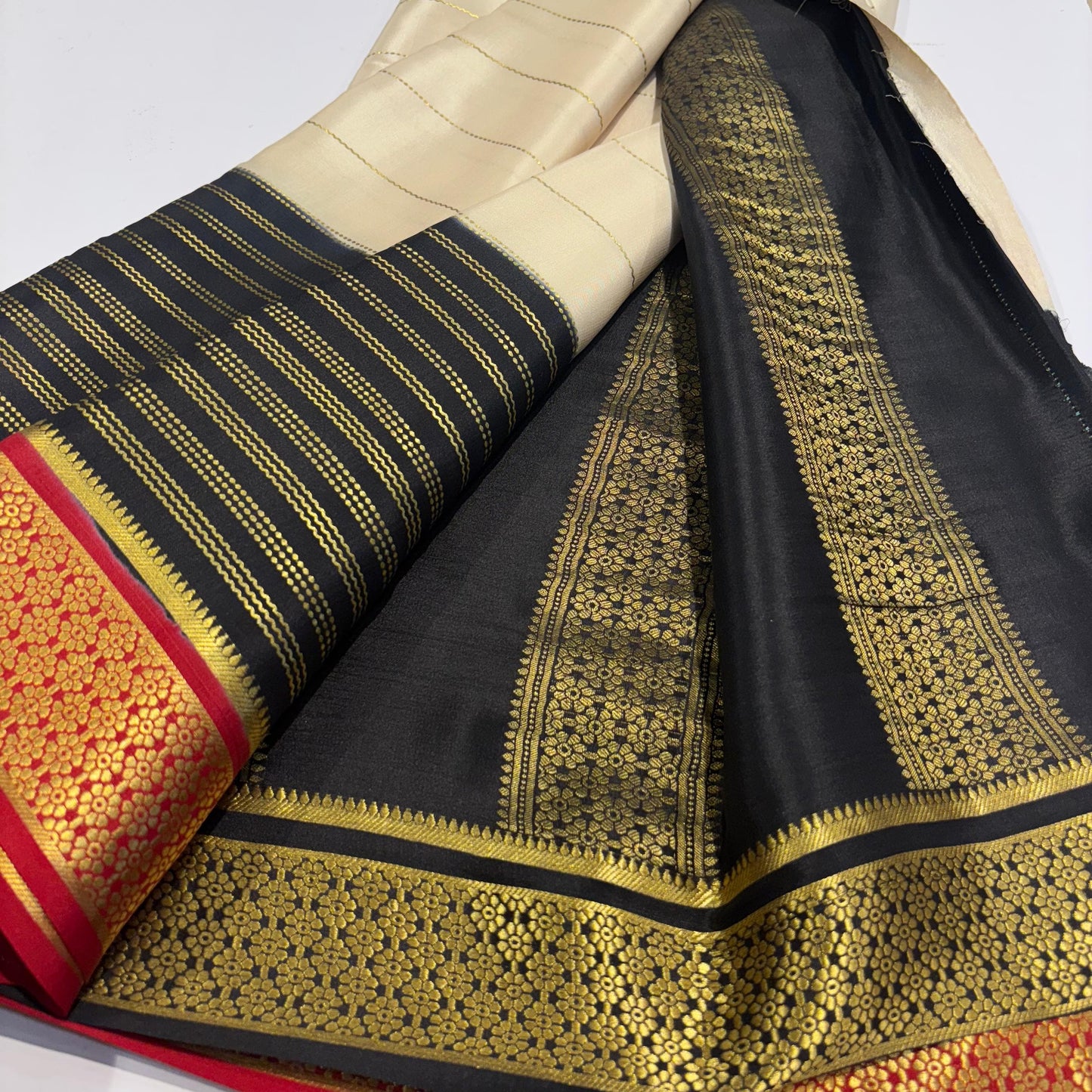 3D Mysore Silk Saree