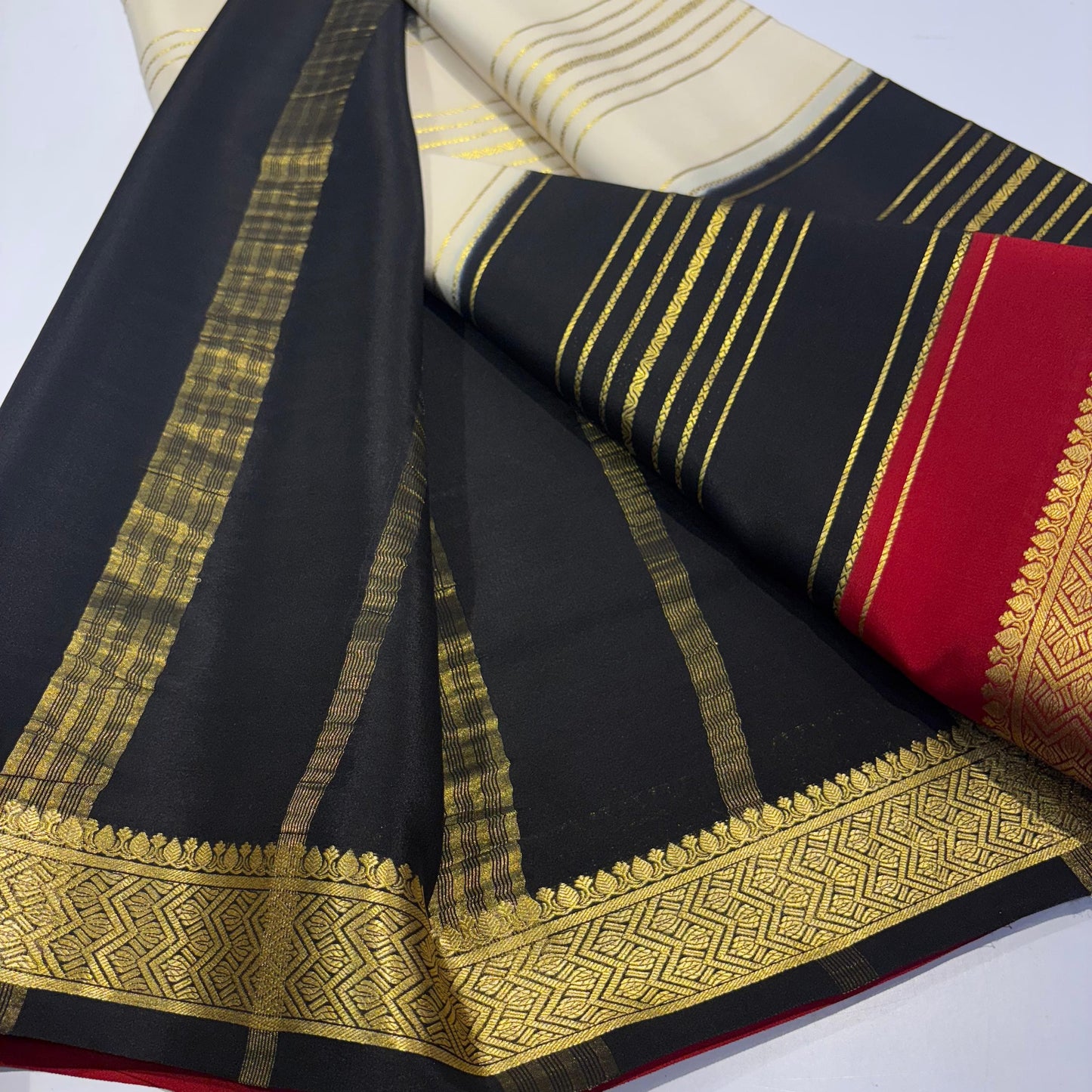 3D Mysore Silk Saree