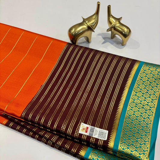 3D Mysore Silk Saree