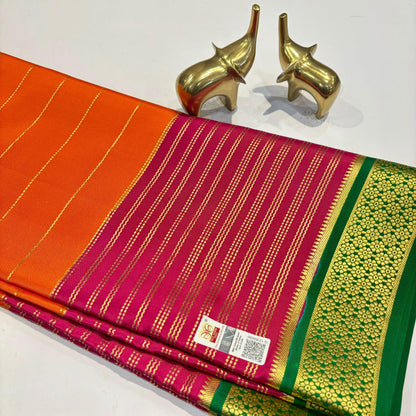 3D Mysore Silk Saree