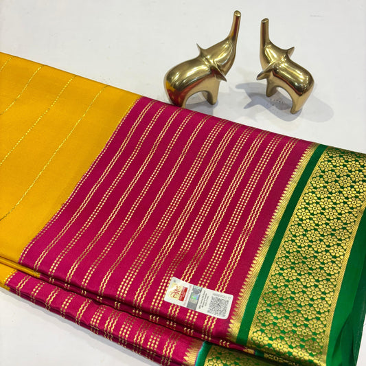 3D Mysore Silk Saree