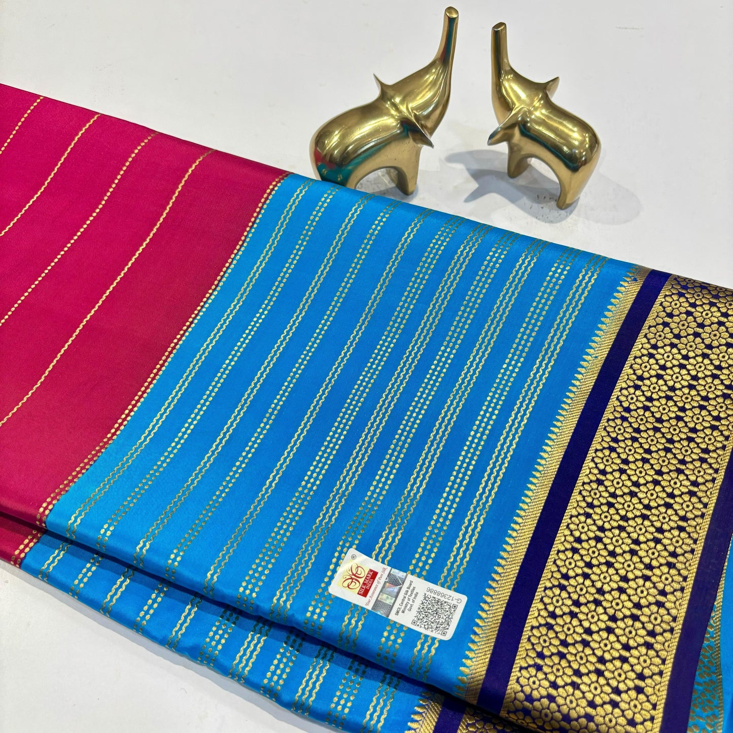 3D Mysore Silk Saree