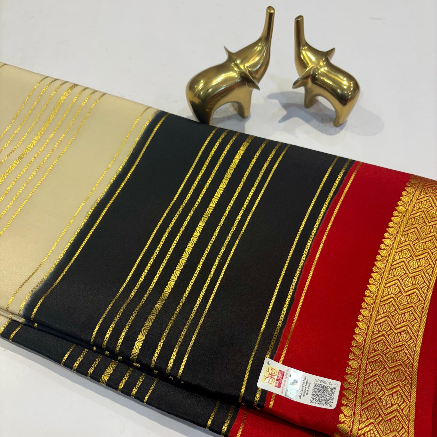 3D Mysore Silk Saree