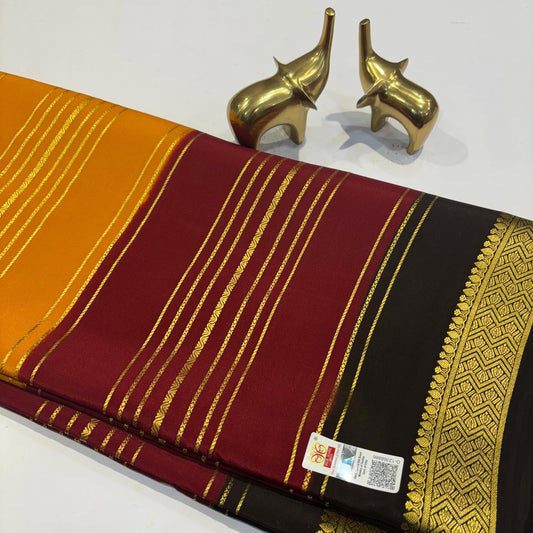 3D Mysore Silk Saree