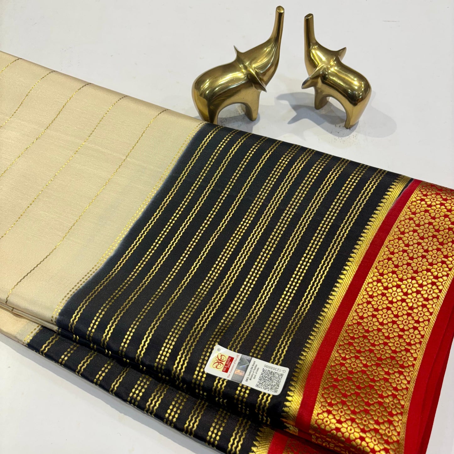 3D Mysore Silk Saree