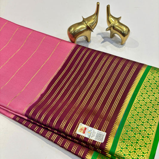 3D Mysore Silk Saree