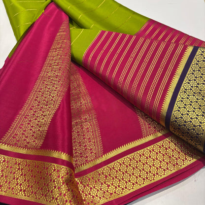 3D Mysore Silk Saree