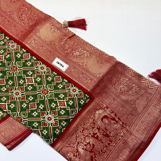 Patola Saree with Palki Border