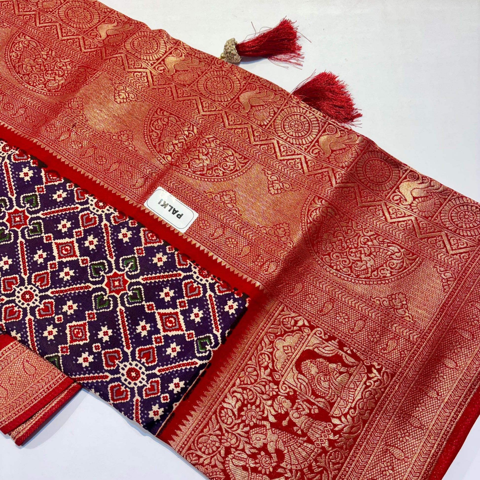 Patola Saree with Palki Border