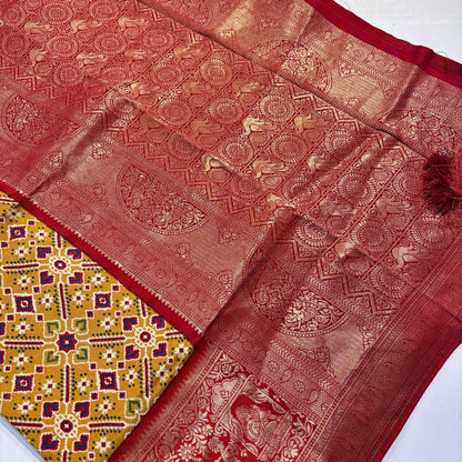 Patola Saree with Palki Border