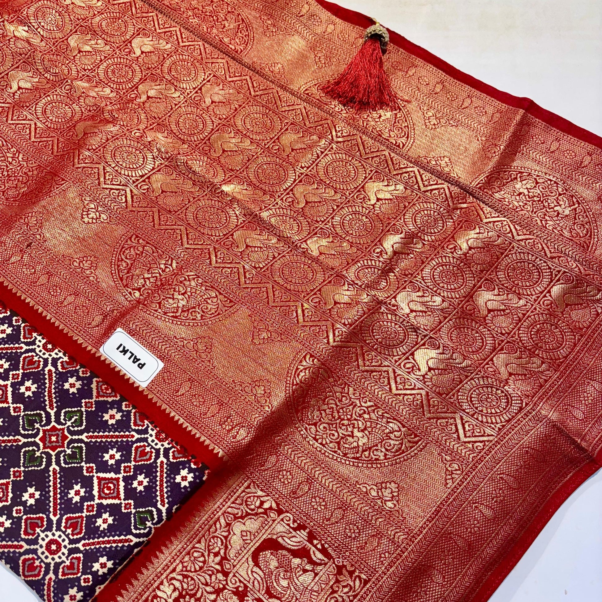 Patola Saree with Palki Border