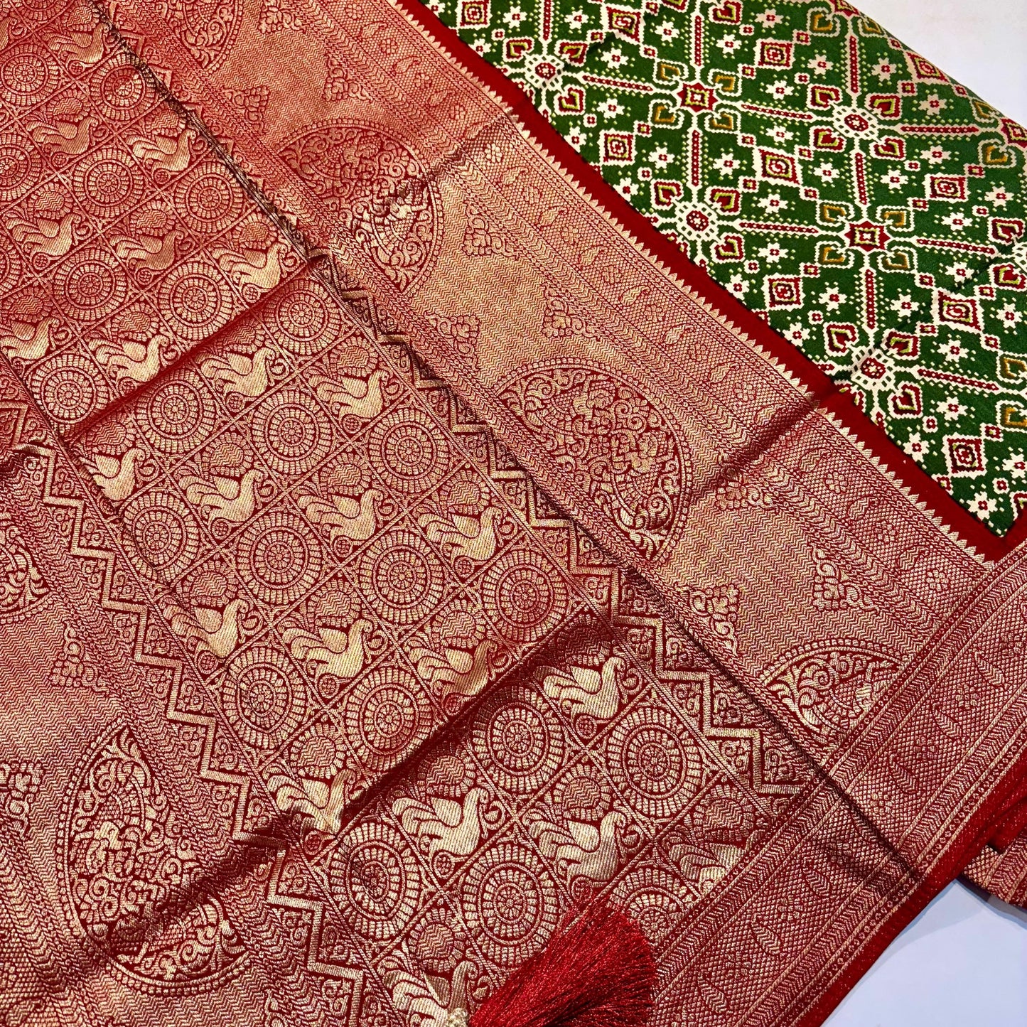 Patola Saree with Palki Border