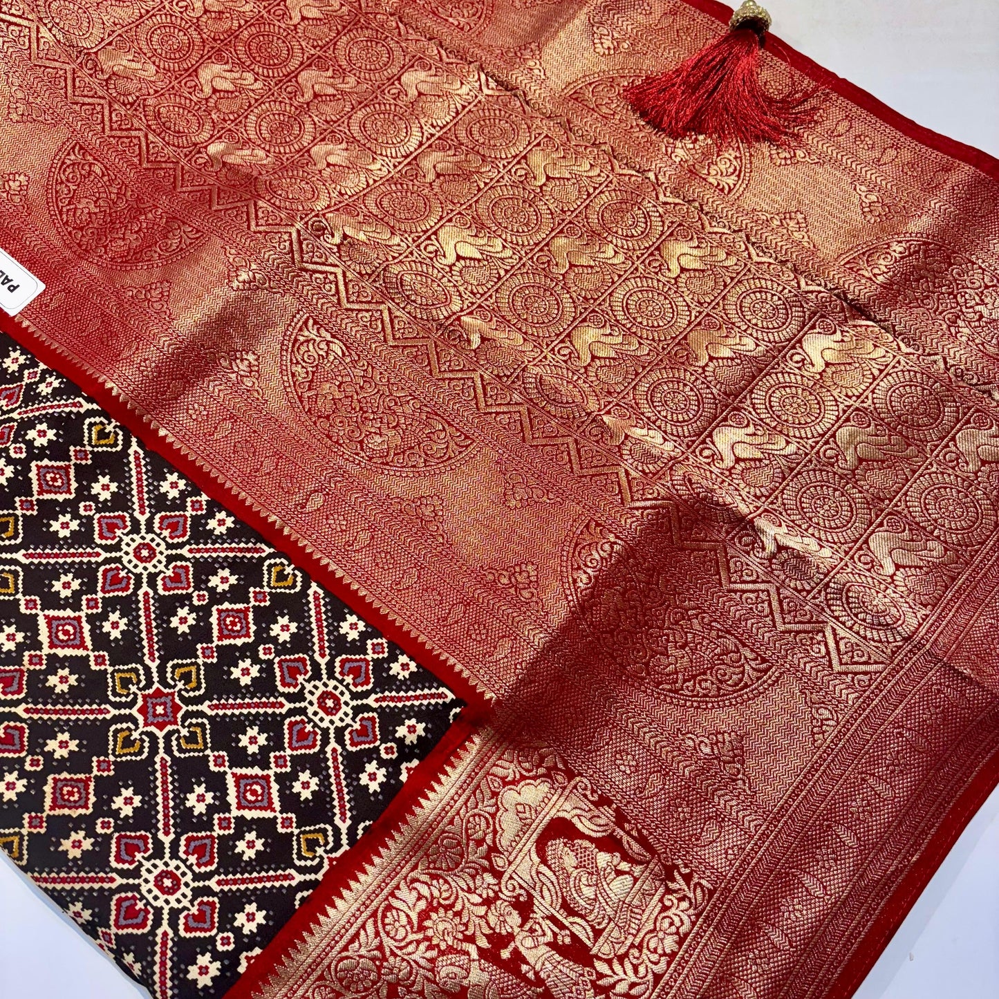 Patola Saree with Palki Border