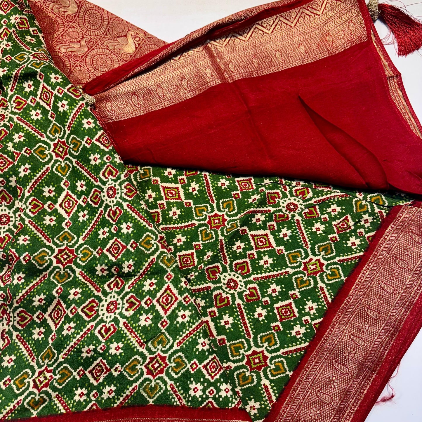 Patola Saree with Palki Border