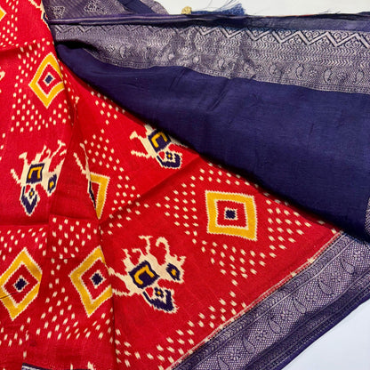 Patola Saree with Palki Border