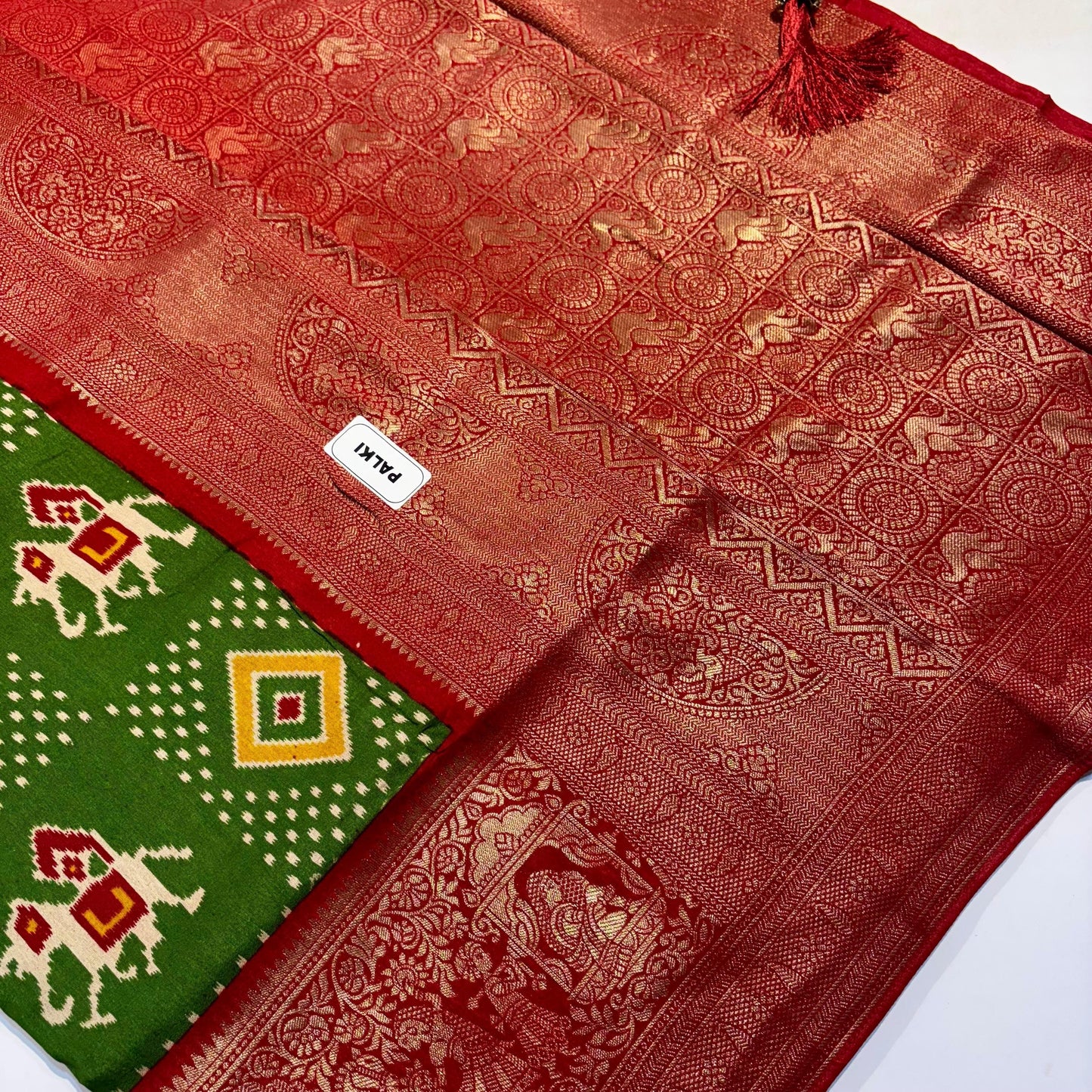 Patola Saree with Palki Border