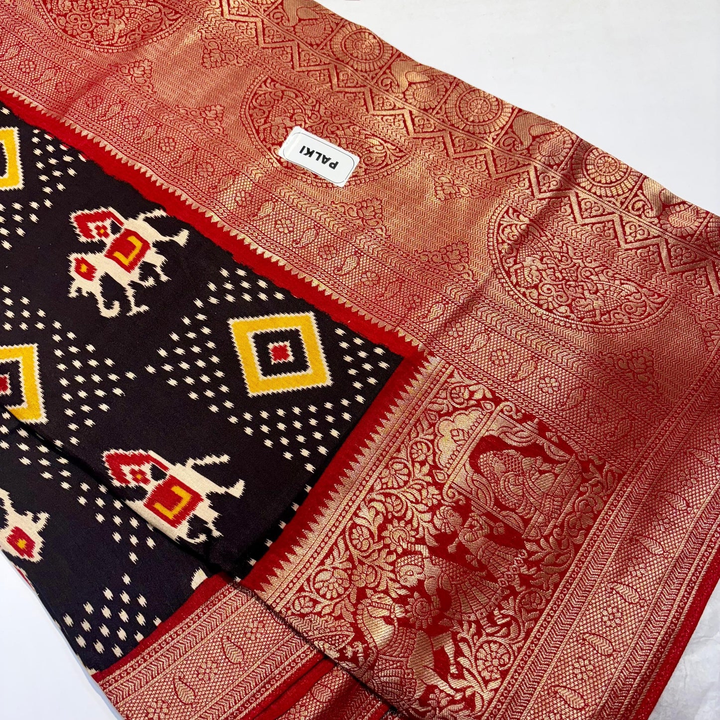 Patola Saree with Palki Border