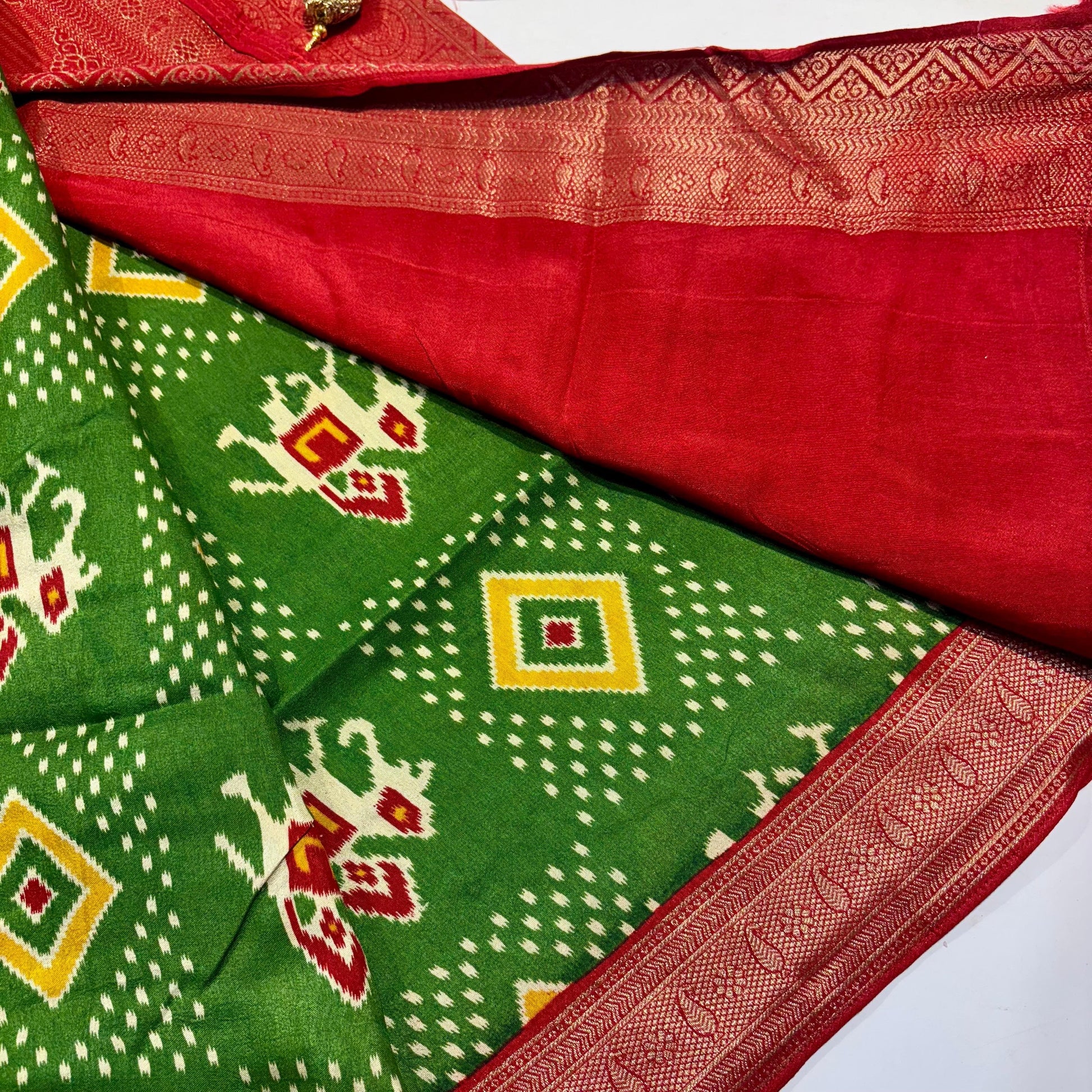 Patola Saree with Palki Border