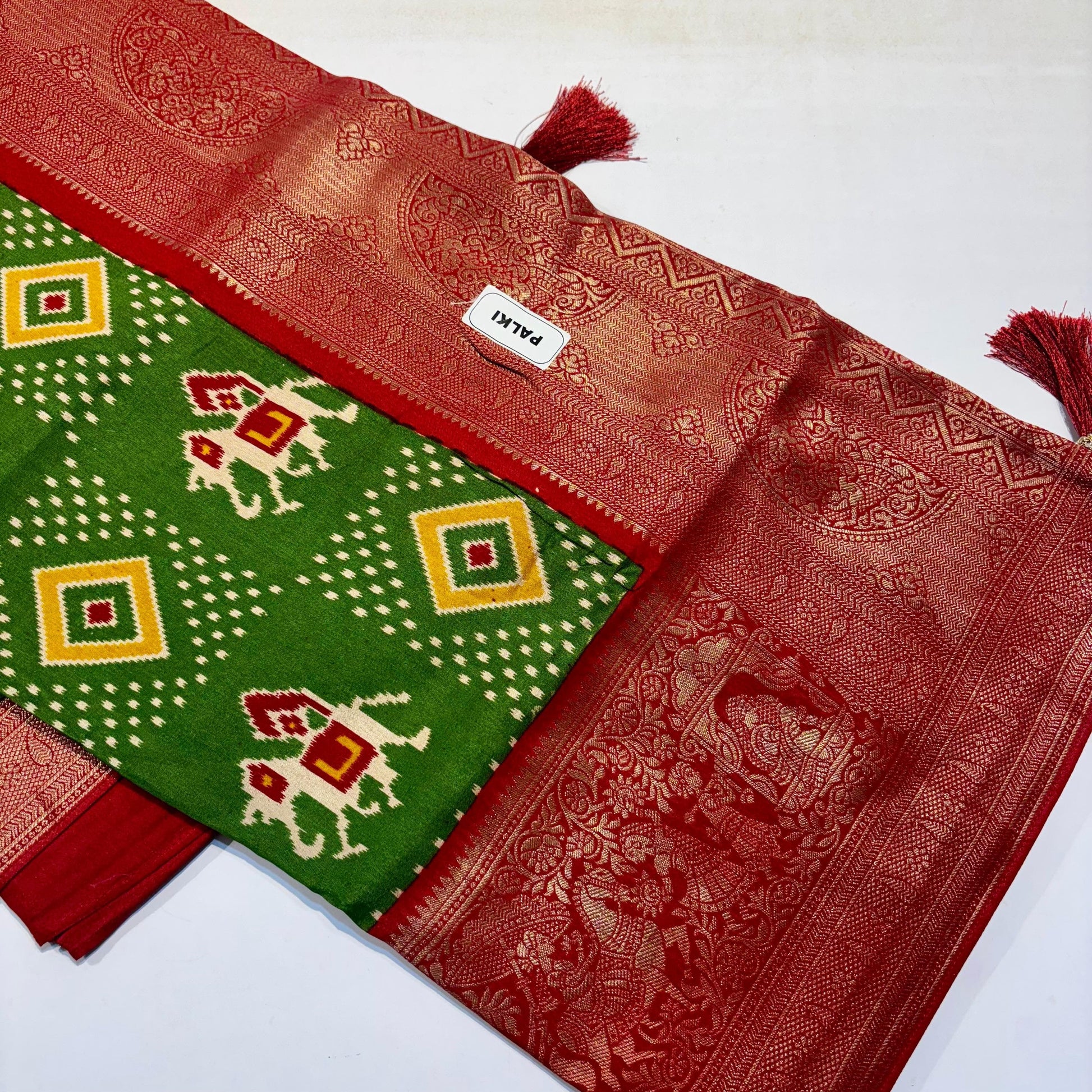 Patola Saree with Palki Border