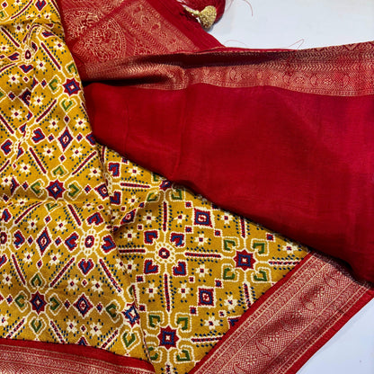 Patola Saree with Palki Border