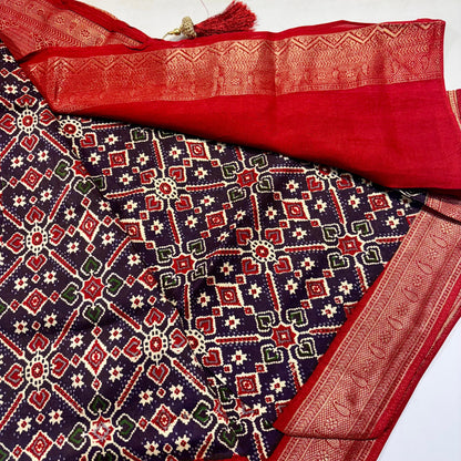 Patola Saree with Palki Border