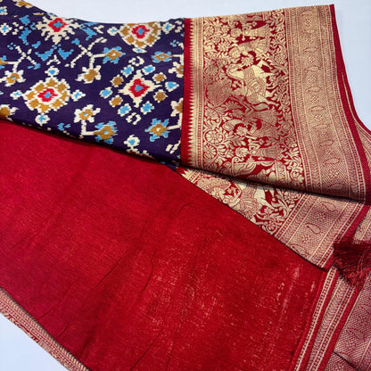 Patola Saree with Palki Border