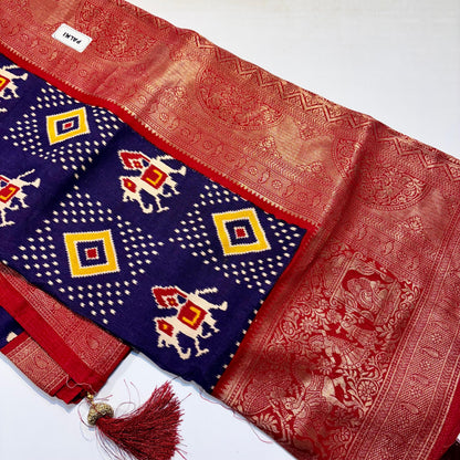 Patola Saree with Palki Border