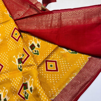 Patola Saree with Palki Border