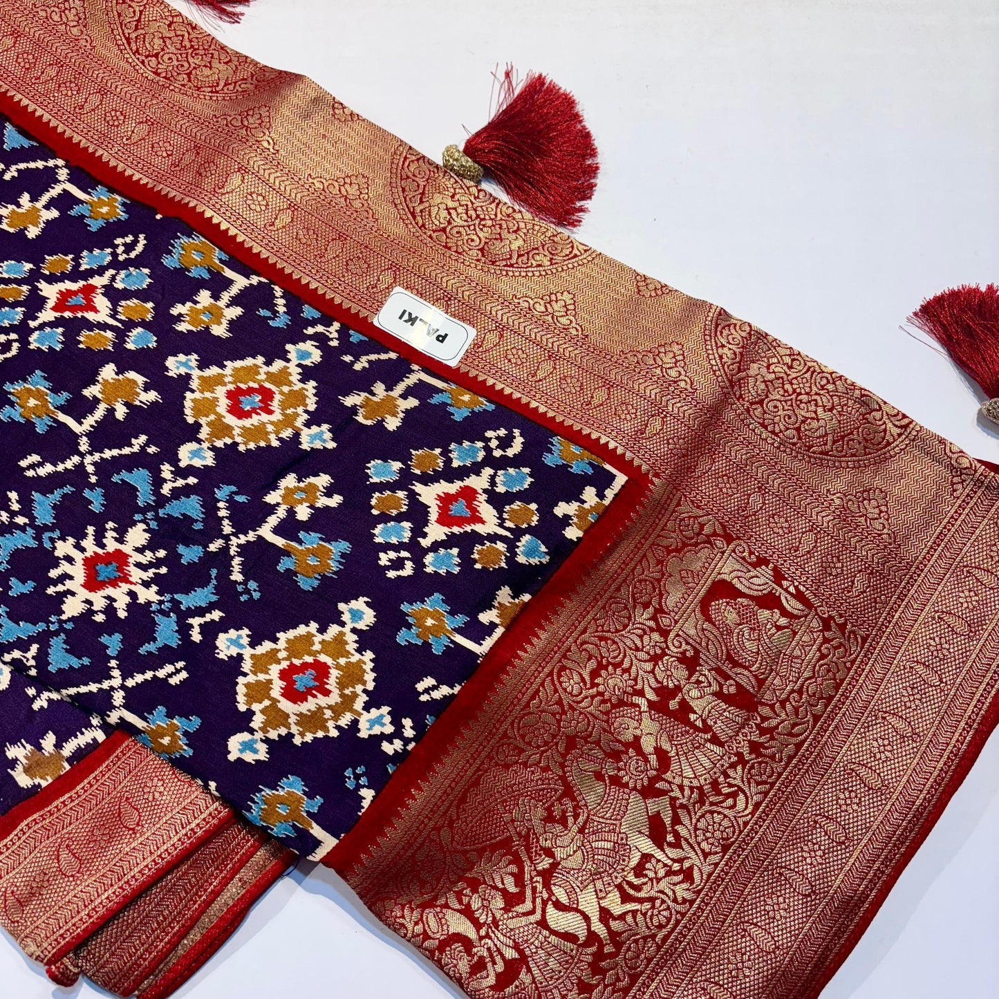 Patola Saree with Palki Border