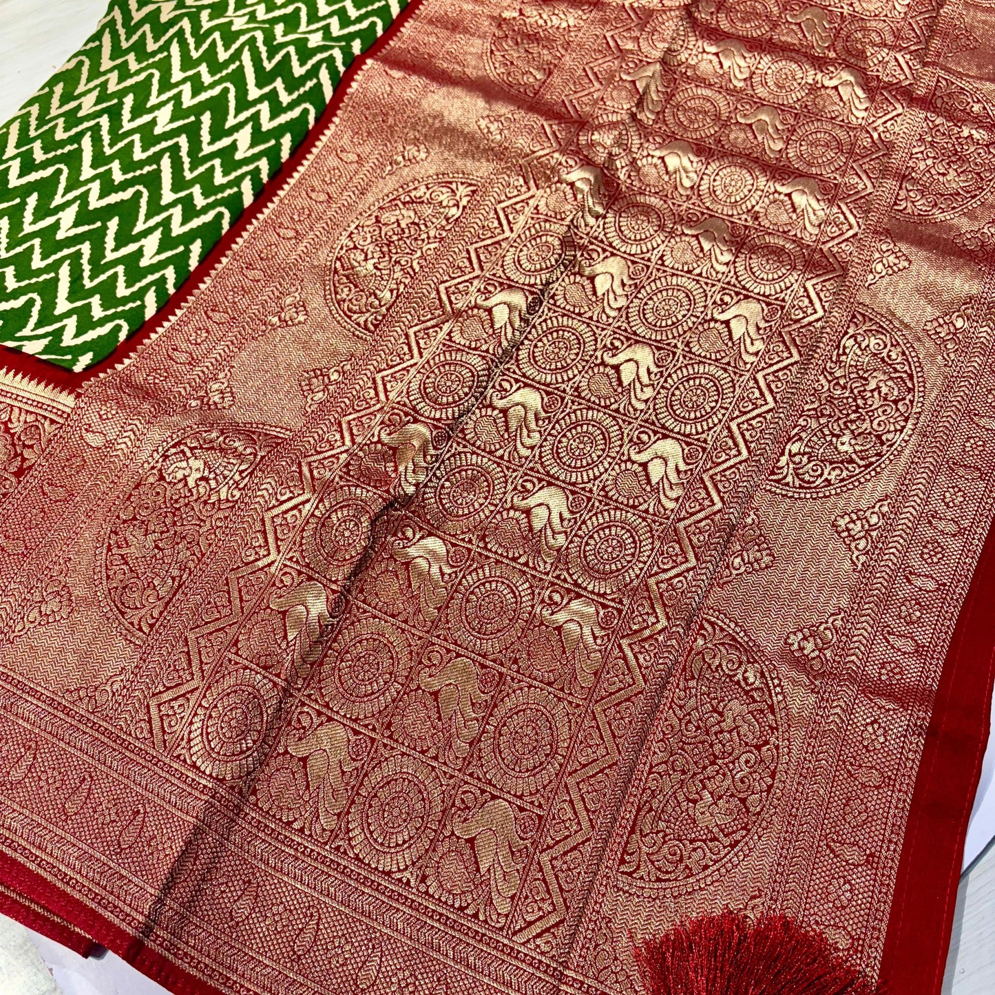 Printed Maslin Silk Saree