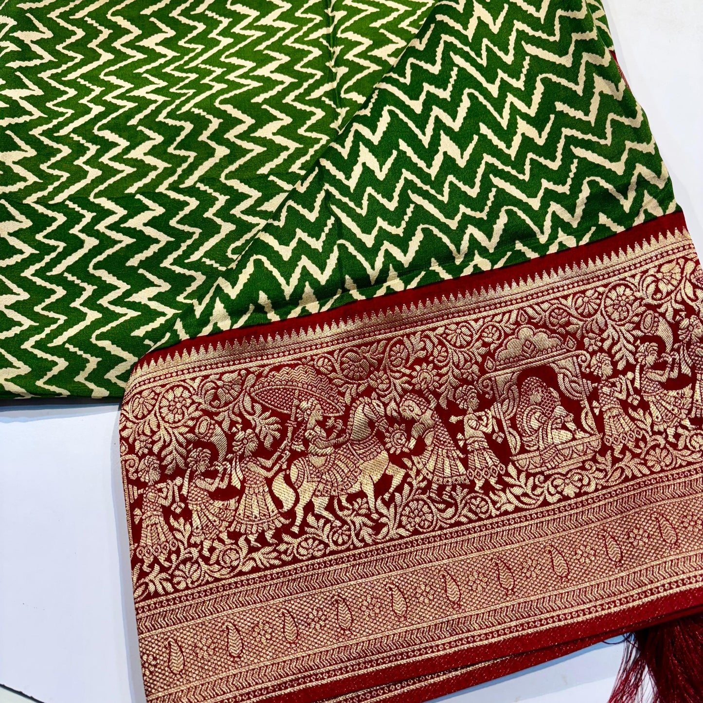 Printed Maslin Silk Saree