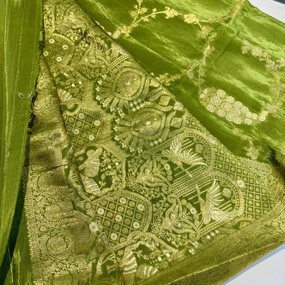 Banarasi Satin Crepe Saree