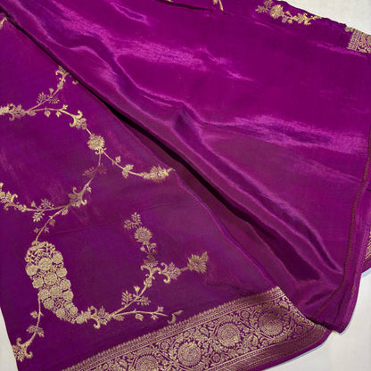 Banarasi Satin Crepe Saree