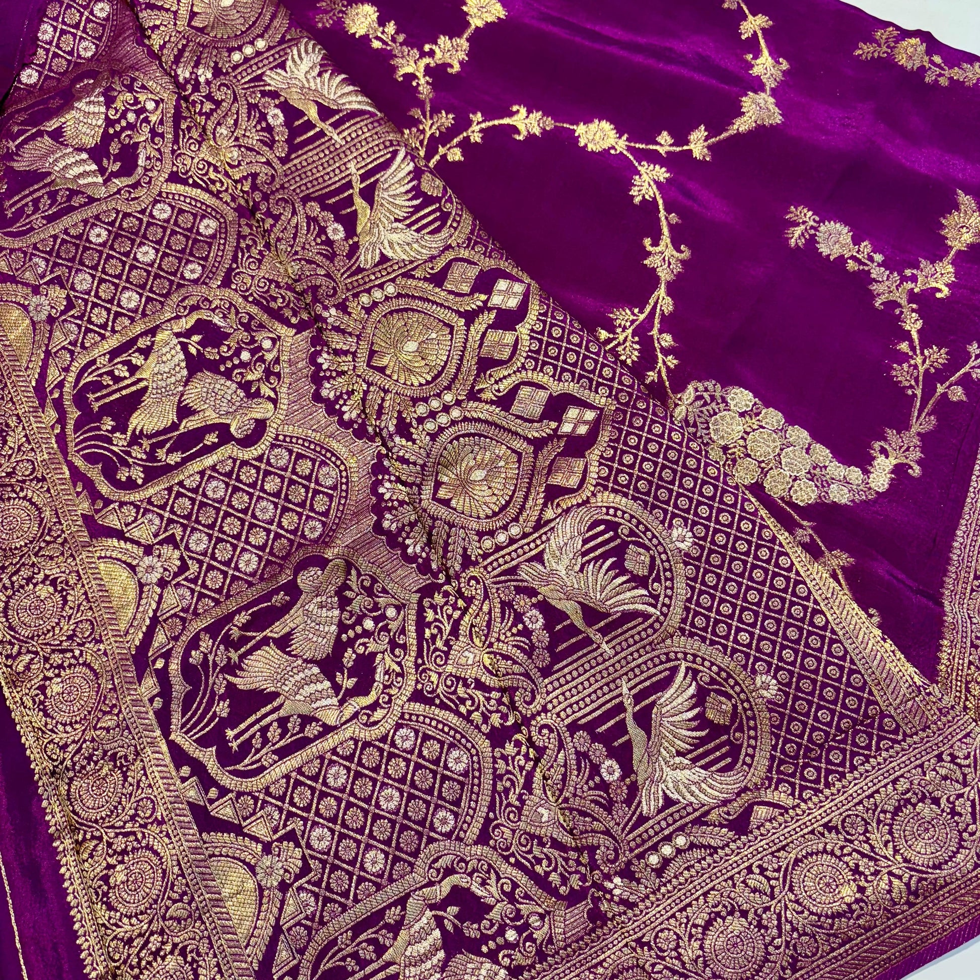 Banarasi Satin Crepe Saree