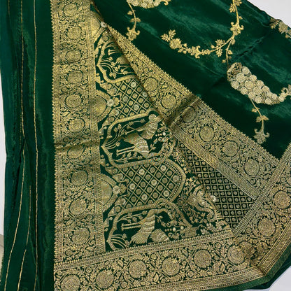 Banarasi Satin Crepe Saree