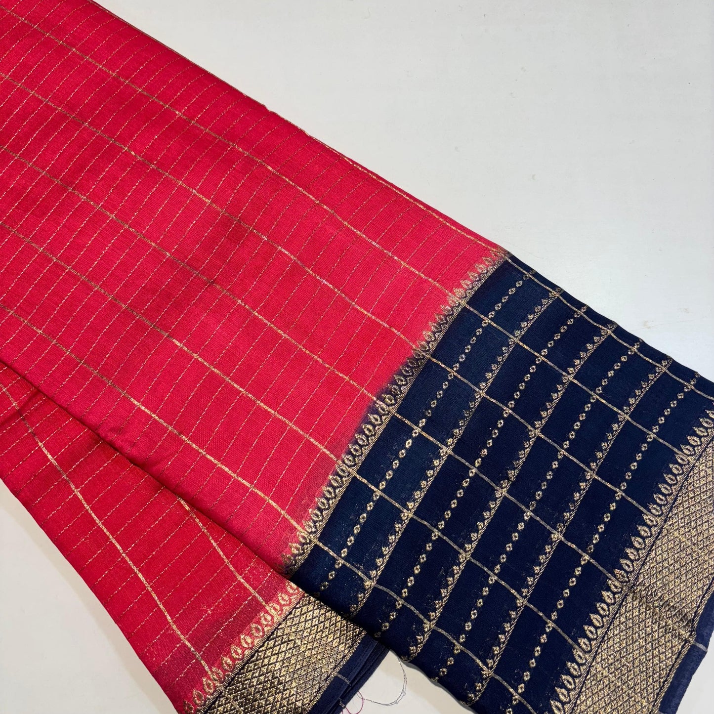 Soft Chanderi Silk Cotton Saree | Double Border