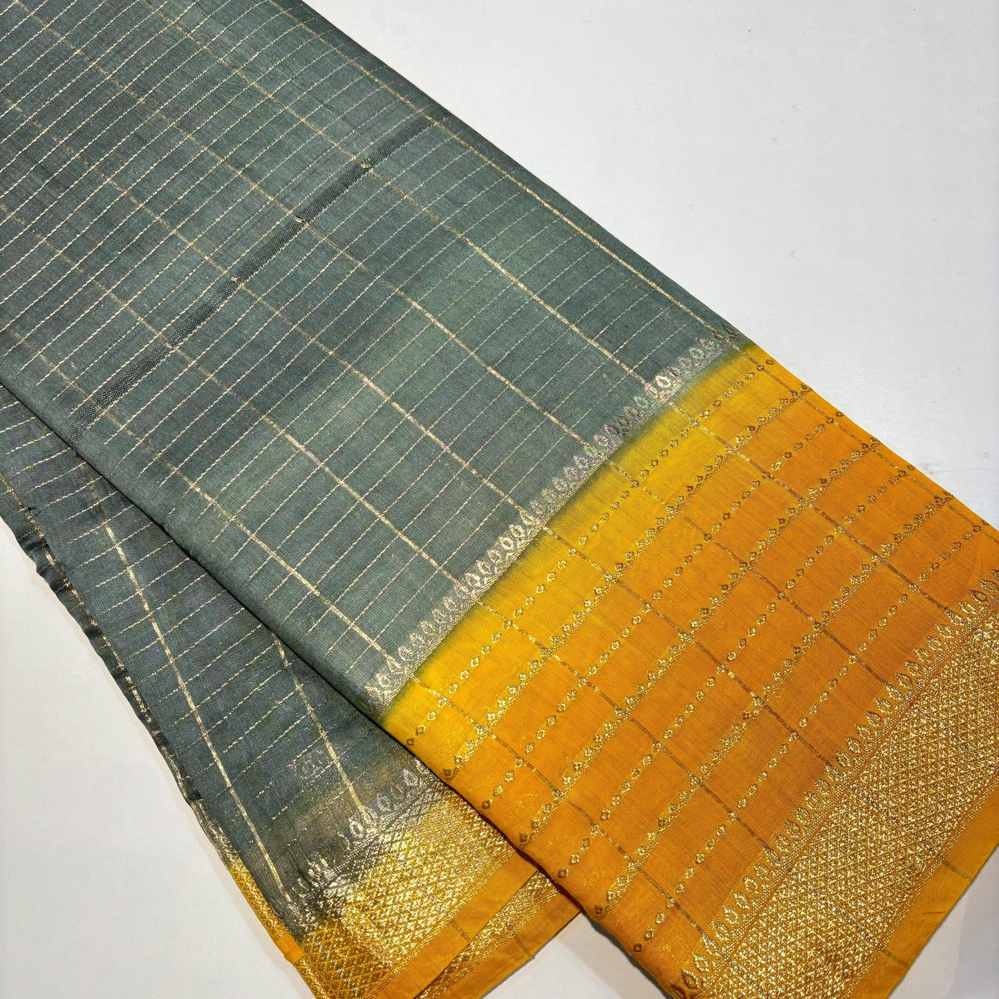 Soft Chanderi Silk Cotton Saree | Double Border