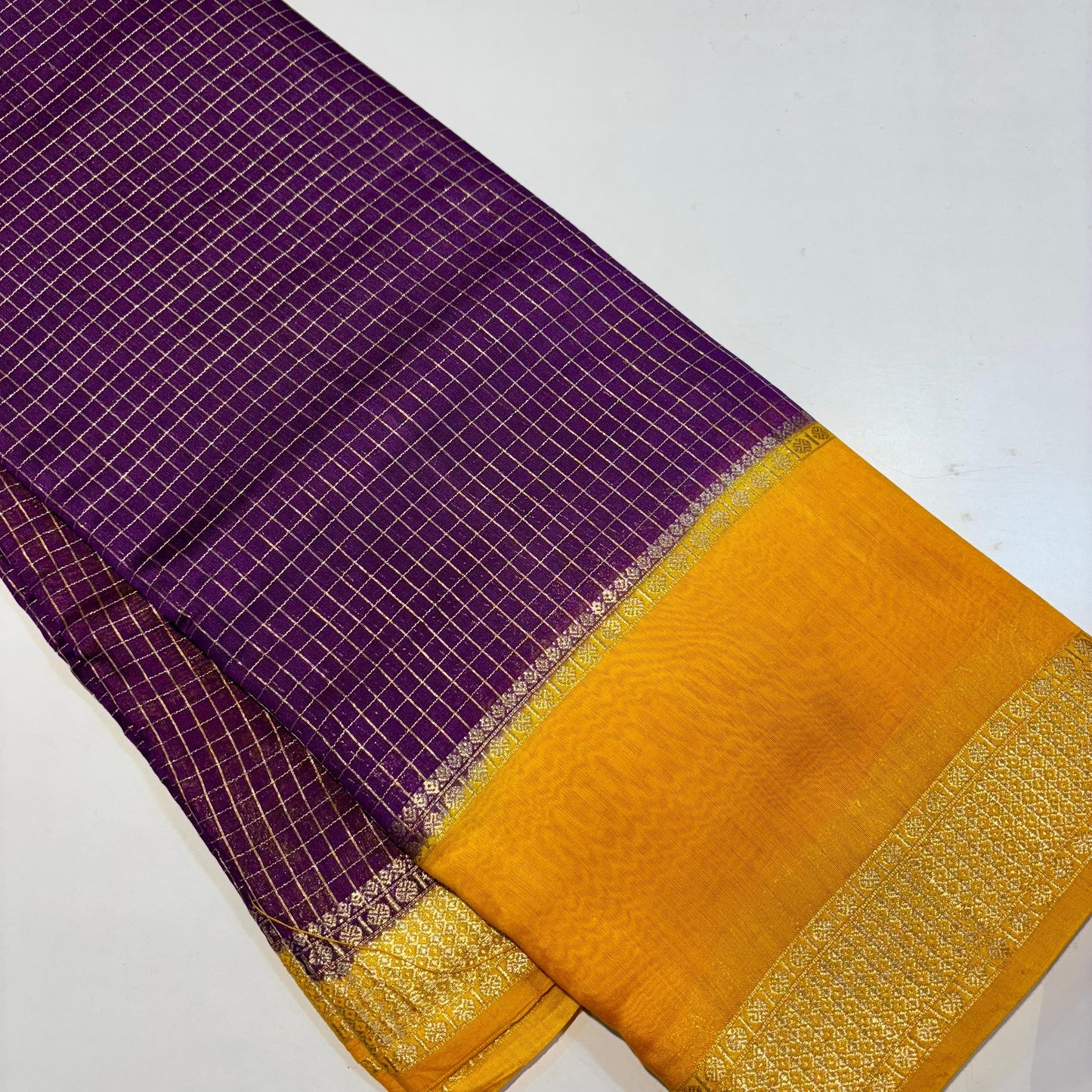 Soft Chanderi Silk Cotton Saree | Double Border