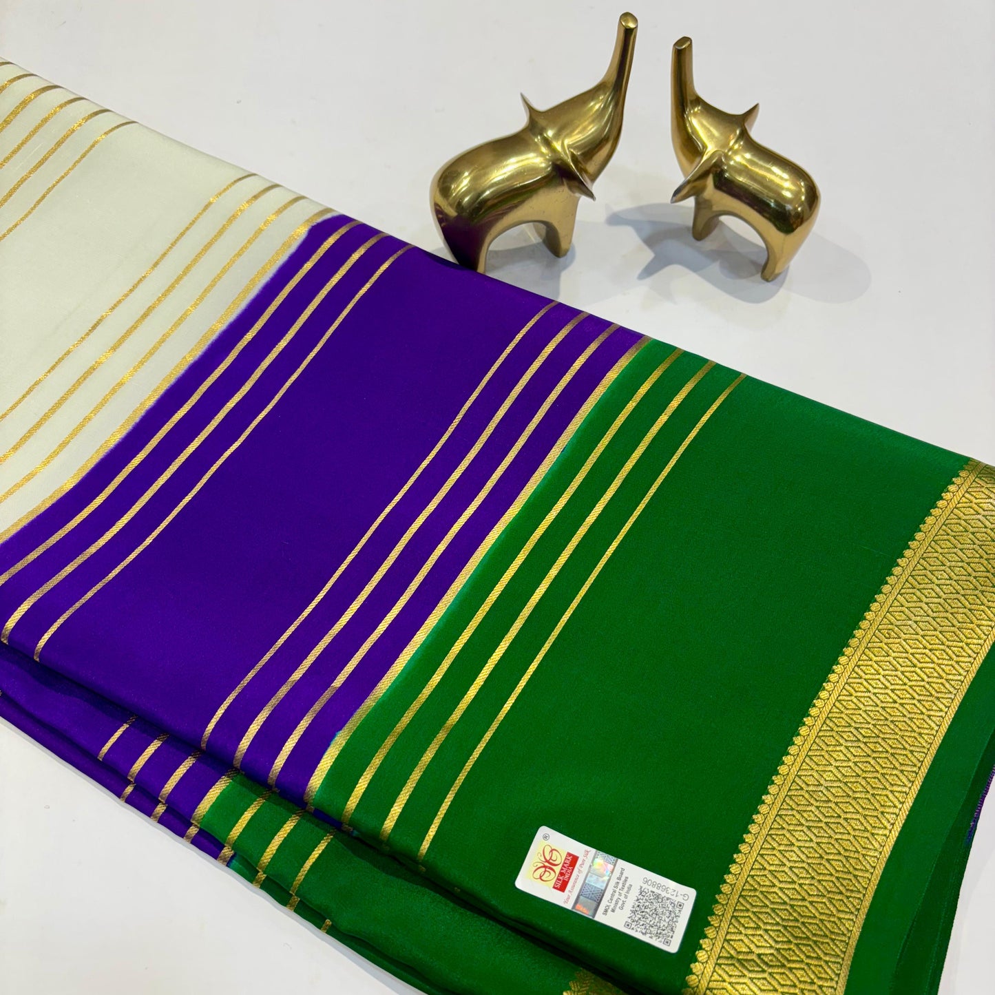 3D Mysore Silk Saree